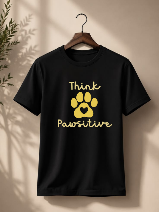 Think Pawsitive Dog Lover T-Shirt