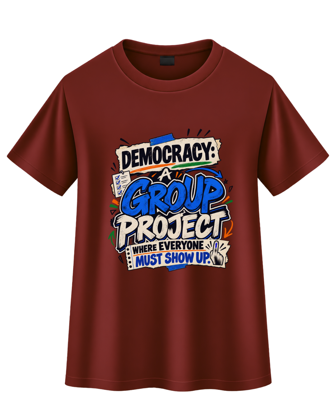 "Democracy: A Group Project" Graphic T-Shirt