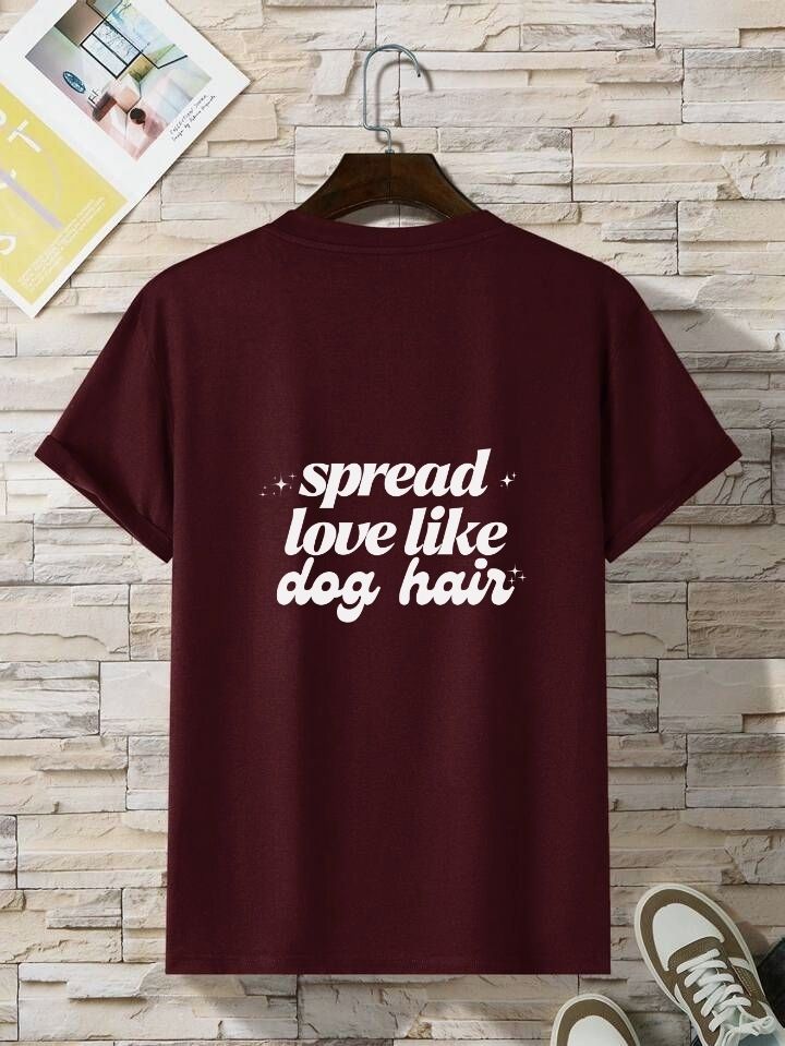 Spread Love Like Dog Hair Retro Graphic Tee | Funny Dog Mom T-Shirt