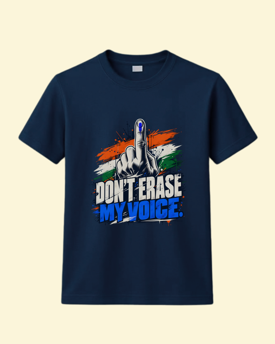 Don't Erase My Voice" Indian Democracy Graphic T-Shirt
