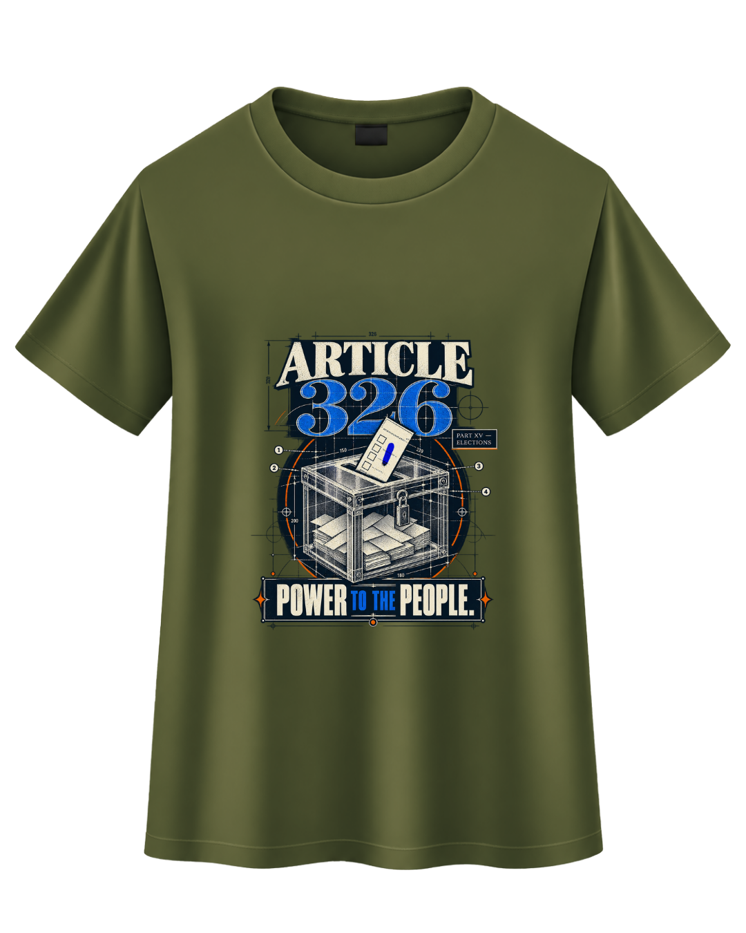 "Established 1950: Keep It Clean" Vintage Blueprint T-Shirt