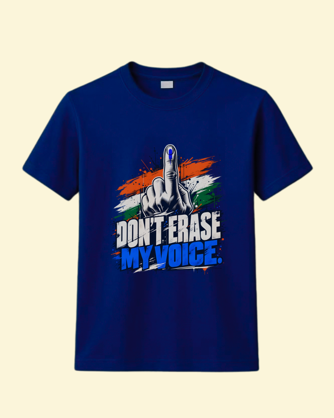 Don't Erase My Voice" Indian Democracy Graphic T-Shirt