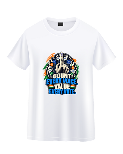 "Count Every Voice" Circular Silhouette Graphic T-Shirt