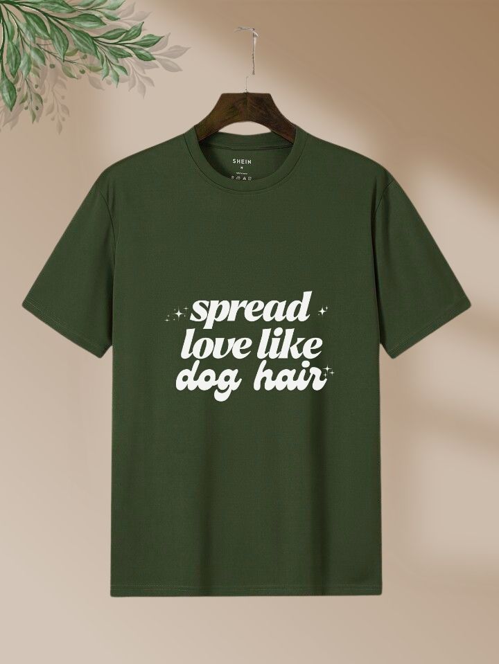Spread Love Like Dog Hair Retro Graphic Tee | Funny Dog Mom T-Shirt